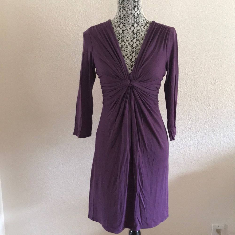 Purple long sleeve dress